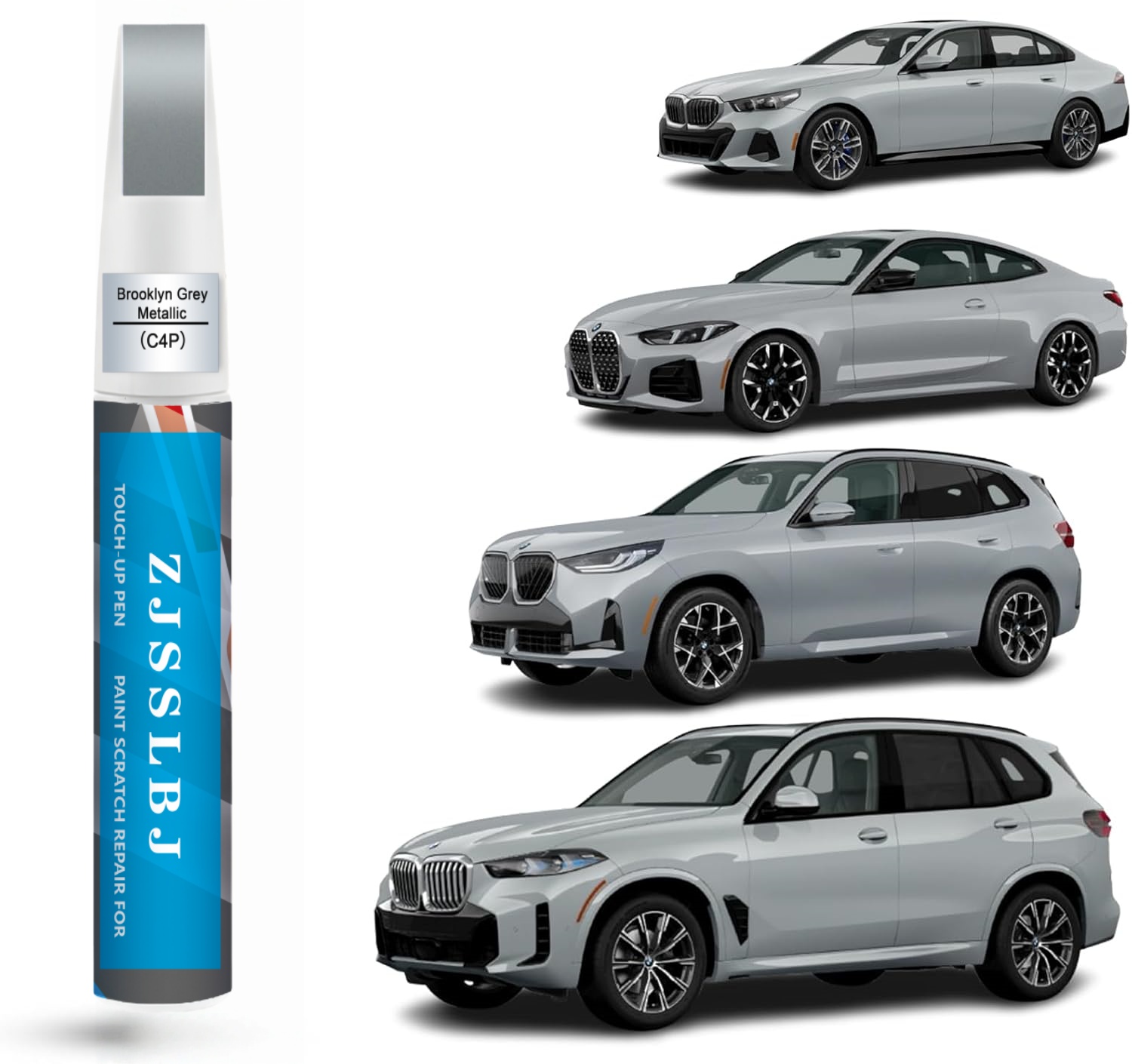 Metallic Paint Set - Car Touch Up Paint(Brooklyn Grey Metallic(C4P))