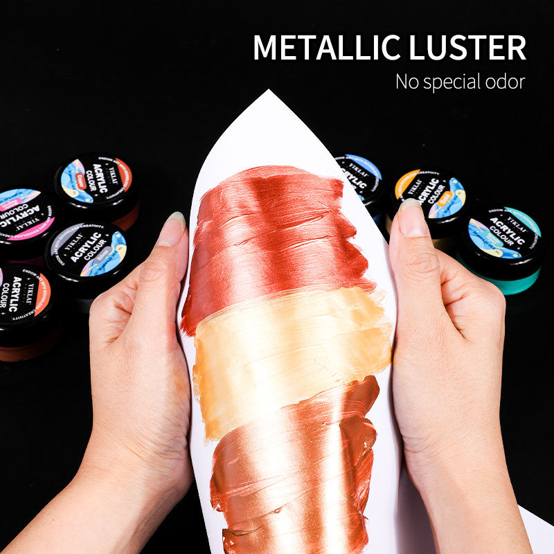 30ml 8 Color Metallic Gradient - огляд і ціна Metallic Paint Set