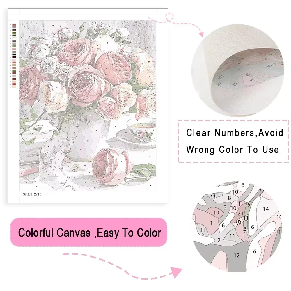 Paint By Numbers Swan Pattern  - огляд і ціна Metallic Paint Set