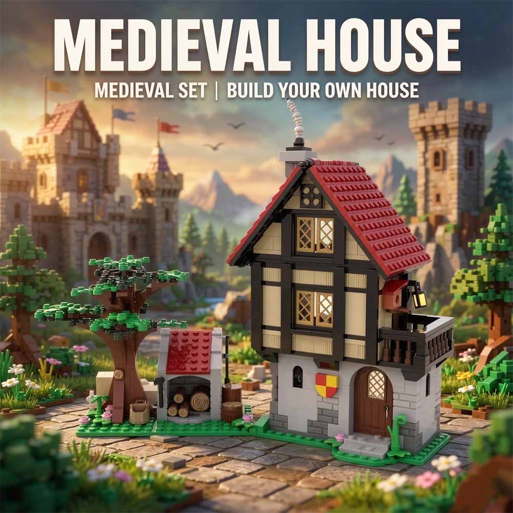 MOC-82740 Medieval House Build - огляд і ціна Model Kit Ikaruga