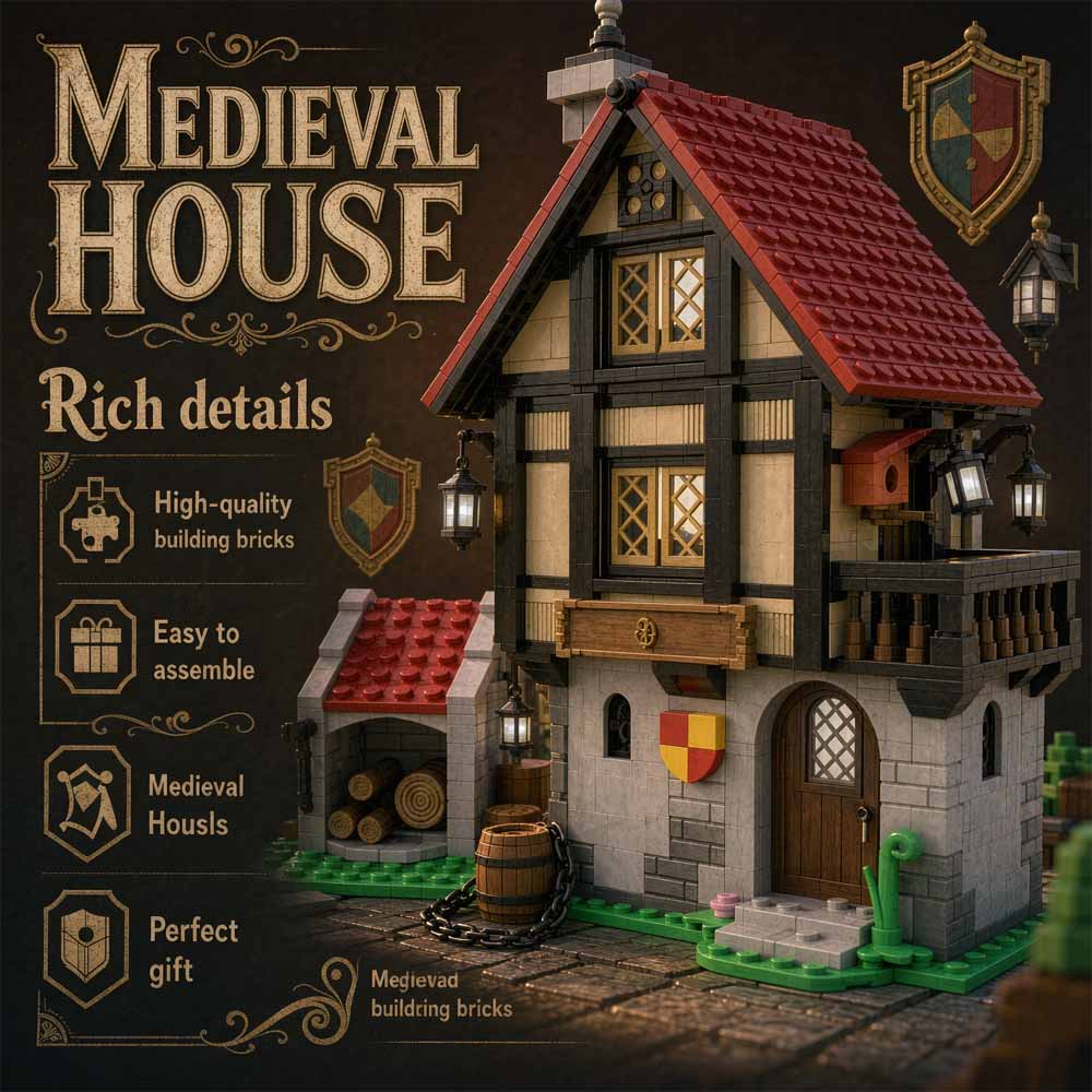 MOC-82740 Medieval House Build - огляд і ціна Model Kit Ikaruga