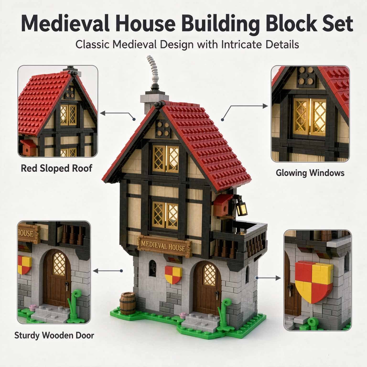 MOC-82740 Medieval House Build - огляд і ціна Model Kit Ikaruga