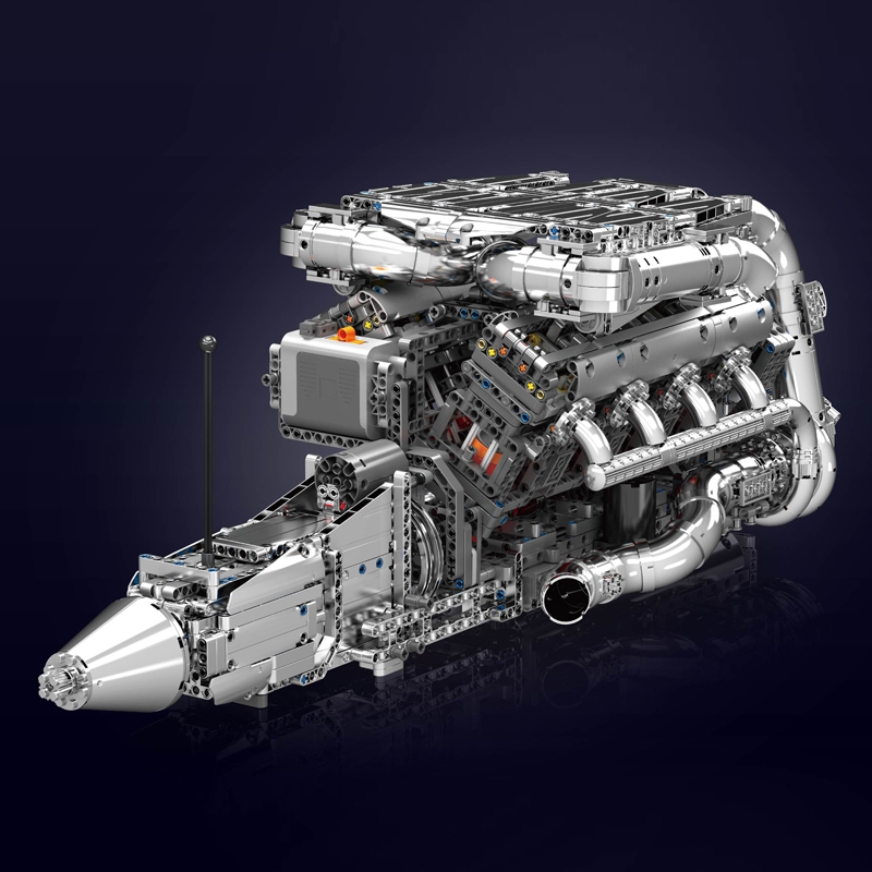 Mould King 10168 V8 Twin Turbo - огляд і ціна Model Kit V8